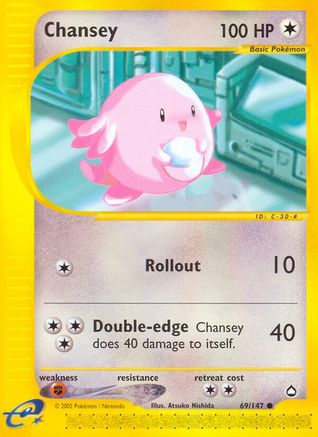 Chansey 069/147 - Reverse Holofoil Aquapolis