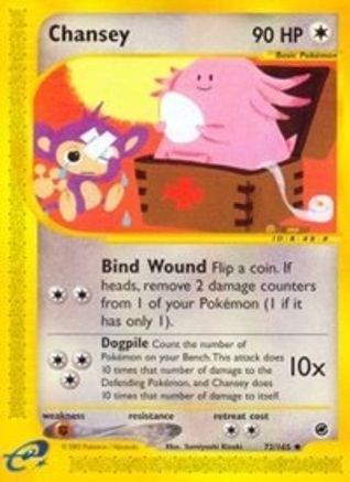 Chansey 072/165 - Reverse Holofoil Expedition