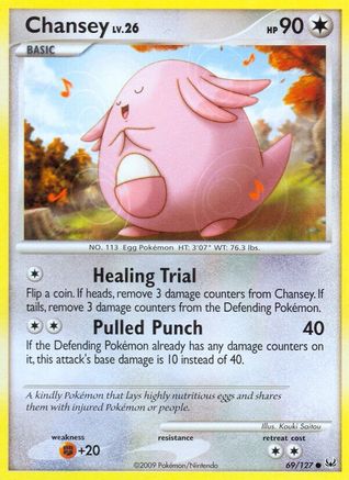 Chansey 069/127  - Reverse Holofoil Platinum