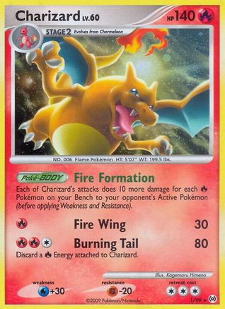 Charizard 001/99  - Holofoil Arceus