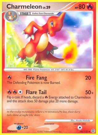 Charmeleon 046/132  - Reverse Holofoil Secret Wonders