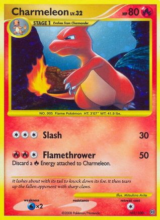 Charmeleon 102/100  - Holofoil Stormfront
