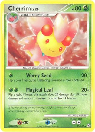 Cherrim 045/130  - Reverse Holofoil Diamond and Pearl
