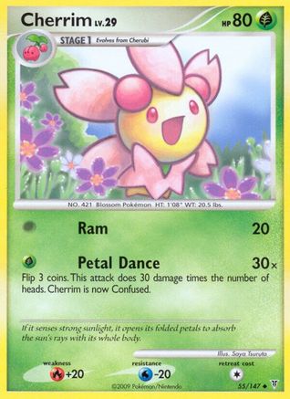 Cherrim 055/147  - Reverse Holofoil Supreme Victors