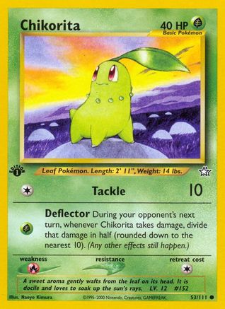 Chikorita 053/111 - 1st Edition Neo Genesis