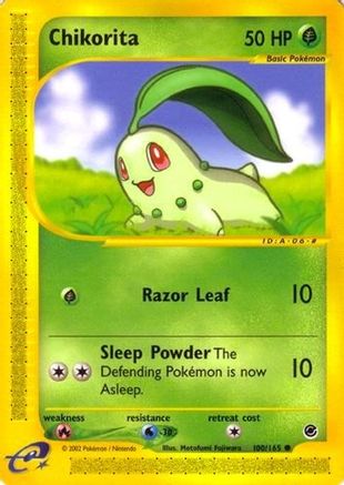Chikorita 100/165 - Reverse Holofoil Expedition