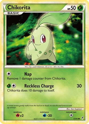 Chikorita 053/95  - Reverse Holofoil Call of Legends