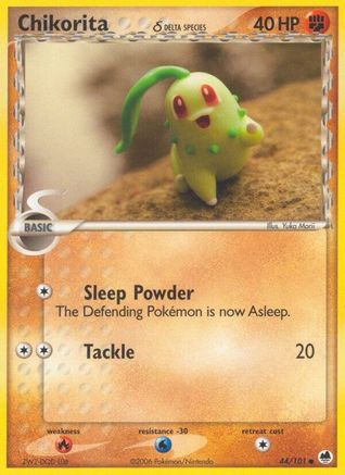 Chikorita (Delta Species) 044/101 - Reverse Holofoil Dragon Frontiers