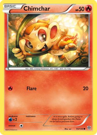 Chimchar 015/135  - Reverse Holofoil Plasma Storm