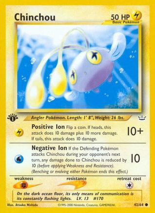 Chinchou 042/64 - 1st Edition Neo Revelation