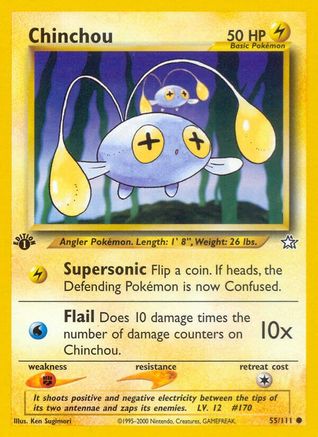Chinchou 055/111 - 1st Edition Neo Genesis