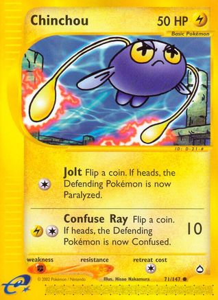 Chinchou 071/147 - Reverse Holofoil Aquapolis