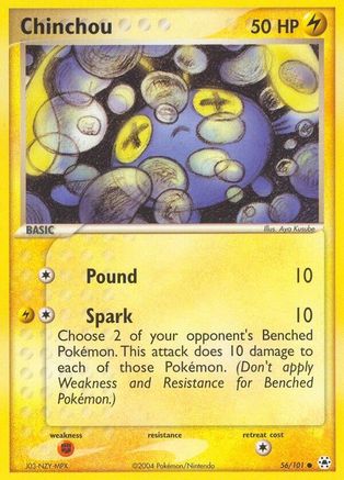 Chinchou 056/101 - Reverse Holofoil Hidden Legends