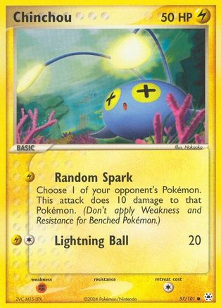 Chinchou 057/101 - Reverse Holofoil Hidden Legends