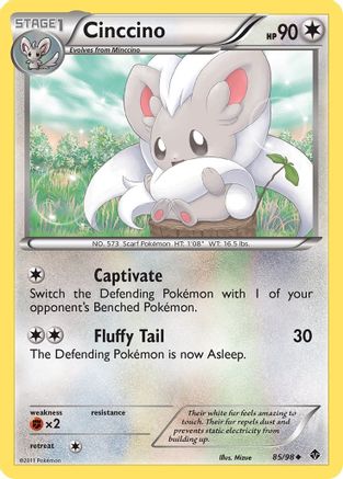 Cinccino 085/98  - Reverse Holofoil Emerging Powers