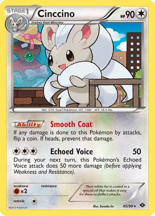 Cinccino 085/99  - Reverse Holofoil Next Destinies