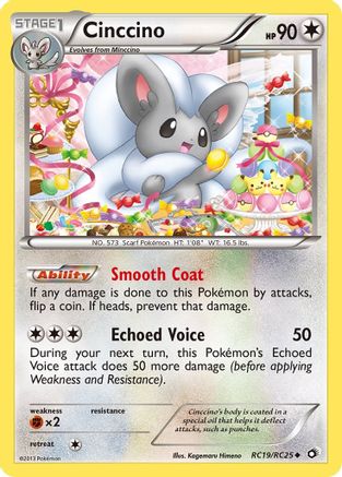 Cinccino RC19/RC25  - Holofoil Legendary Treasures Radiant Collection