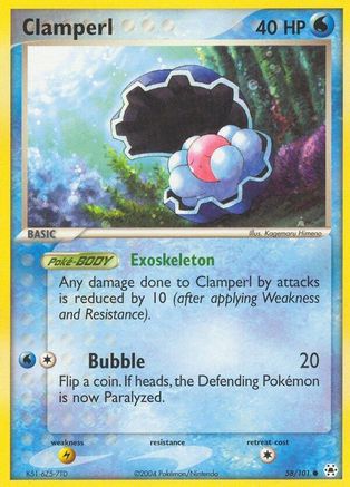 Clamperl 058/101 - Reverse Holofoil Hidden Legends