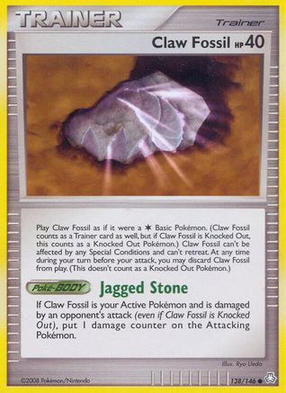 Claw Fossil 138/146  - Reverse Holofoil Legends Awakened