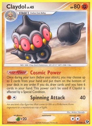 Claydol 015/106  - Reverse Holofoil Great Encounters