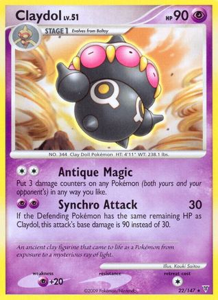 Claydol 022/147  - Reverse Holofoil Supreme Victors