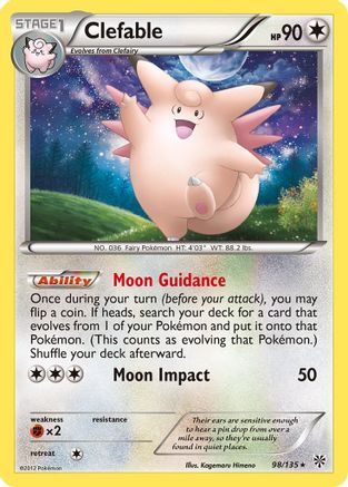 Clefable 098/135  - Reverse Holofoil Plasma Storm