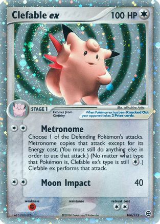 Clefable ex 106/112 - Holofoil FireRed & LeafGreen