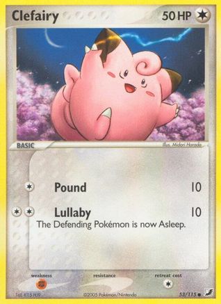 Clefairy 053/115 - Reverse Holofoil Unseen Forces