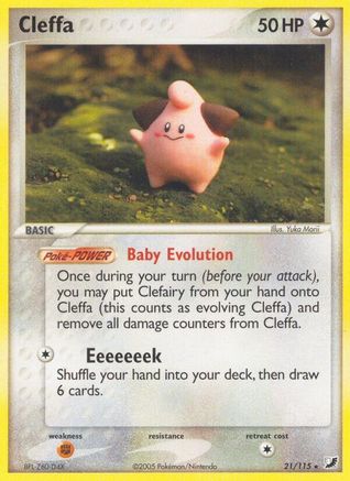 Cleffa 021/115 - Reverse Holofoil Unseen Forces