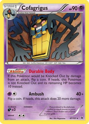 Cofagrigus 047/101  - Reverse Holofoil Noble Victories