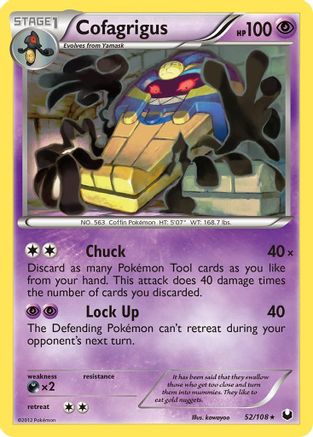 Cofagrigus 052/108  - Reverse Holofoil Dark Explorers