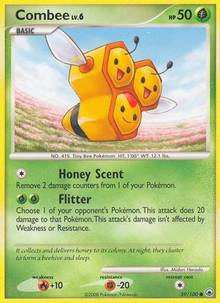 Combee 059/100  - Reverse Holofoil Majestic Dawn