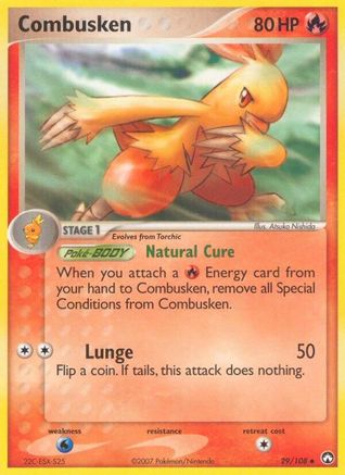 Combusken 029/108 - Reverse Holofoil Power Keepers
