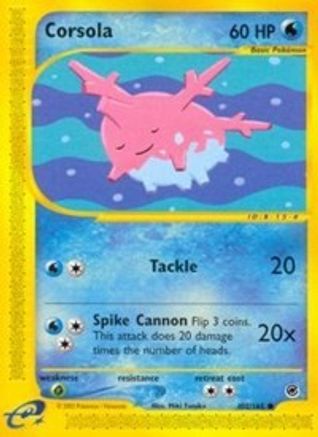 Corsola 102/165 - Reverse Holofoil Expedition