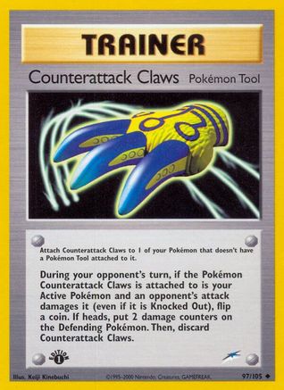 Counterattack Claws 097/105 - 1st Edition Neo Destiny