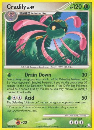 Cradily 021/146 - Reverse Holofoil Legends Awakened