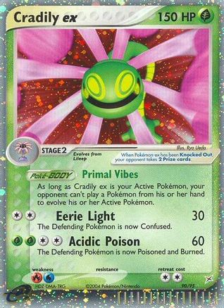 Cradily ex 090/95 - Holofoil Team Magma vs Team Aqua
