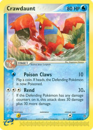 Crawdaunt 013/97 - Reverse Holofoil Dragon