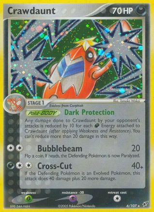 Crawdaunt 006/107 - Reverse Holofoil Deoxys