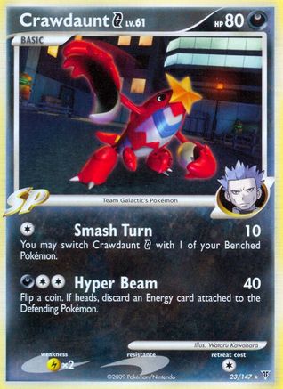 Crawdaunt G 023/147  - Reverse Holofoil Supreme Victors