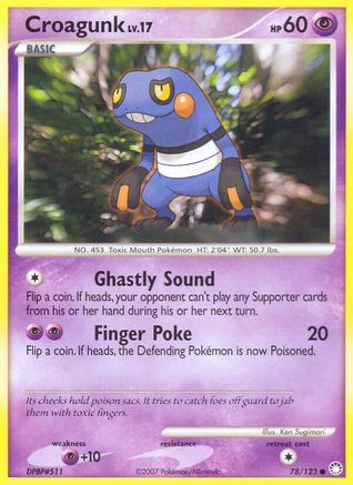 Croagunk 078/123  - Reverse Holofoil Mysterious Treasures