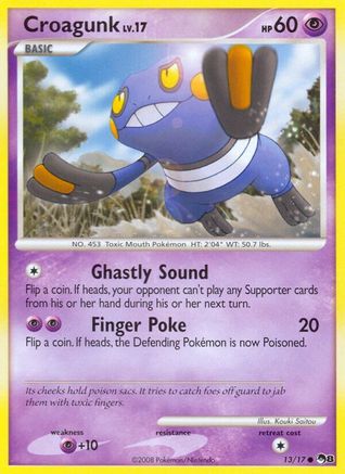Croagunk 013  - Holofoil POP Series 8