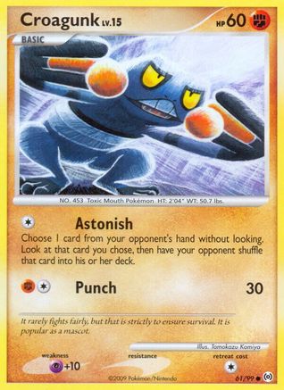 Croagunk 061/99  - Reverse Holofoil Arceus