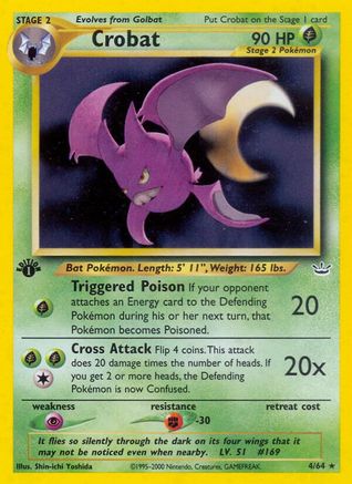 Crobat 004/64 - Unlimited Holofoil Neo Revelation