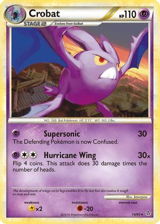 Crobat 014/95  - Reverse Holofoil Unleashed
