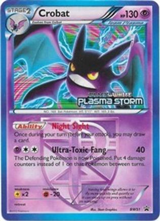 Crobat (Team Plasma)  BW51  - Holofoil Black and White Promos