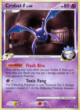 Crobat G 047/127  - Reverse Holofoil Platinum