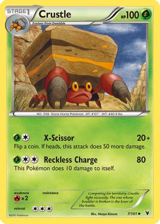 Crustle 007/101  - Reverse Holofoil Noble Victories