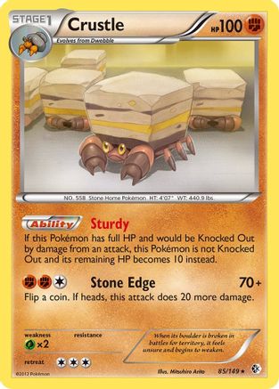 Crustle 085/149  - Reverse Holofoil Boundaries Crossed