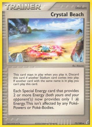Crystal Beach 075/100 - Reverse Holofoil Crystal Guardians